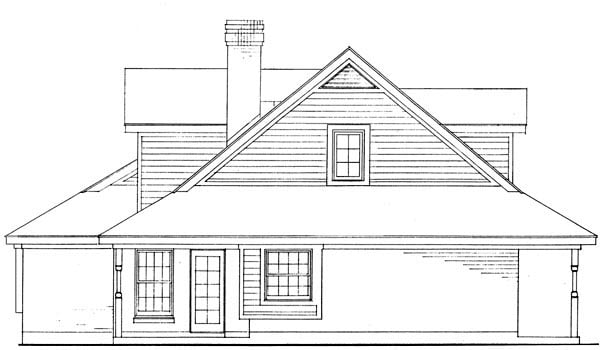 Country, Farmhouse, Southern Plan with 1783 Sq. Ft., 3 Bedrooms, 3 Bathrooms Picture 4