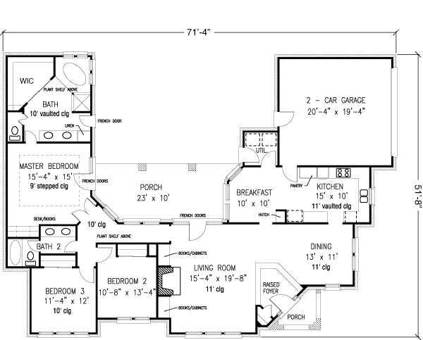 European One-Story Level One of Plan 95643