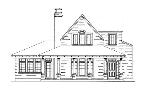 Country, Craftsman, Farmhouse Plan with 2087 Sq. Ft., 3 Bedrooms, 3 Bathrooms, 2 Car Garage Picture 2