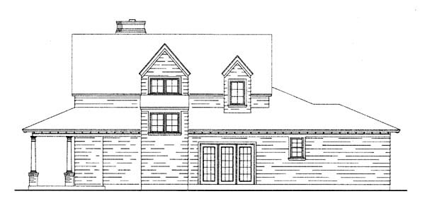 Country, Craftsman, Farmhouse Plan with 2087 Sq. Ft., 3 Bedrooms, 3 Bathrooms, 2 Car Garage Picture 3