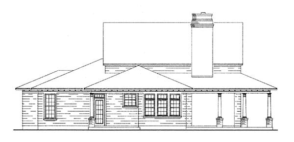 Country, Craftsman, Farmhouse Plan with 2087 Sq. Ft., 3 Bedrooms, 3 Bathrooms, 2 Car Garage Picture 4