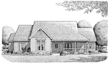 Country Victorian Elevation of Plan 95659