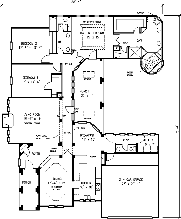 Southwest Level One of Plan 95662