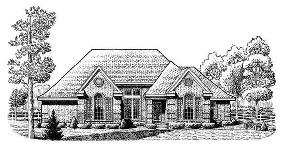 House Plan 95667 Elevation