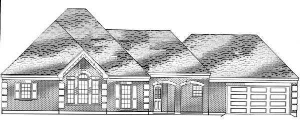 European Plan with 1848 Sq. Ft., 3 Bedrooms, 2 Bathrooms, 2 Car Garage Picture 2