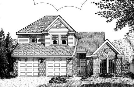 European Elevation of Plan 95702