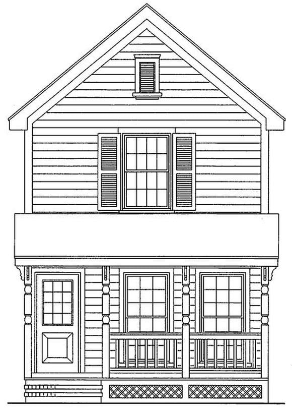 House Plan 95707 Elevation