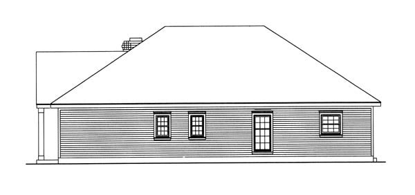 Country, Southern Plan with 1581 Sq. Ft., 3 Bedrooms, 2 Bathrooms, 2 Car Garage Picture 4