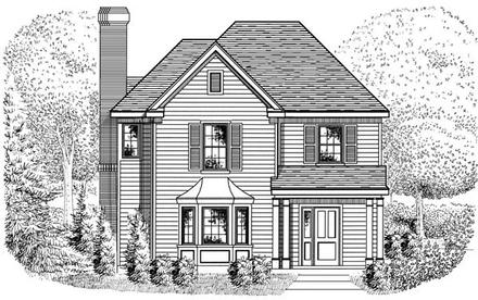 Country European Elevation of Plan 95716