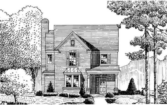 House Plan 95717 Elevation