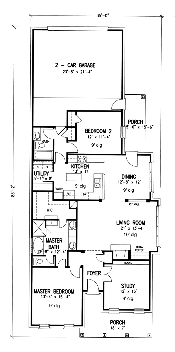 Colonial Country Southern Level One of Plan 95718