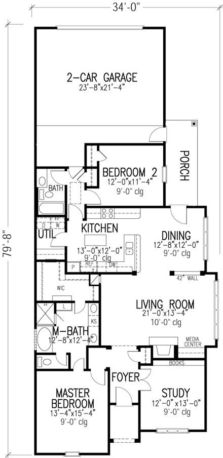 House Plan 95719 First Level Plan