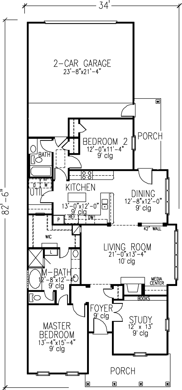 Colonial Country Southern Level One of Plan 95720