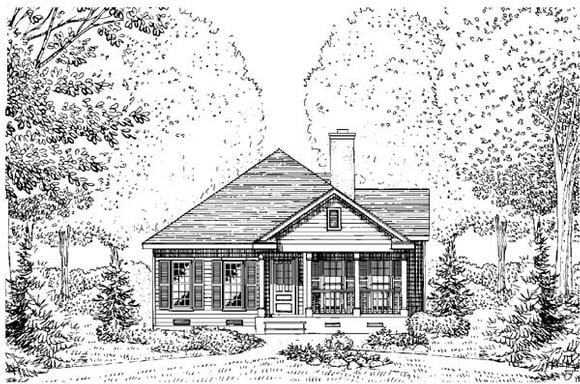 House Plan 95722 Elevation