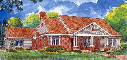 Country Southern Elevation of Plan 95737