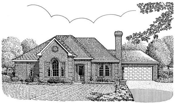 House Plan 95739 Elevation