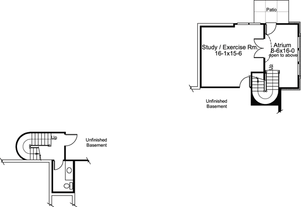 Ranch Traditional Lower Level of Plan 95803