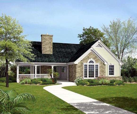 House Plan 95807 Elevation