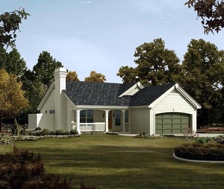 Country Ranch Traditional Elevation of Plan 95816