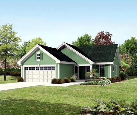 Ranch Traditional Elevation of Plan 95819