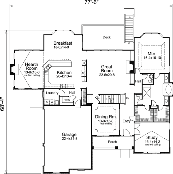 Country Traditional Level One of Plan 95821