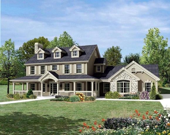 House Plan 95822 Elevation