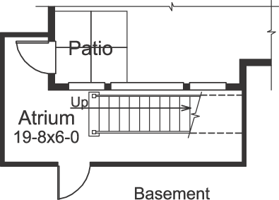 Country Craftsman Ranch Traditional Lower Level of Plan 95823