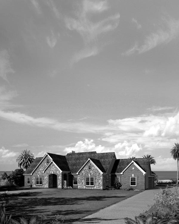 Country, Ranch, Traditional Plan with 2859 Sq. Ft., 3 Bedrooms, 3 Bathrooms, 3 Car Garage Picture 5