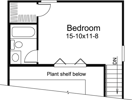 House Plan 95829 Second Level Plan