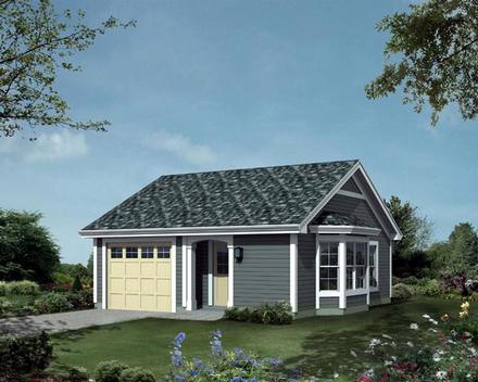 Ranch Traditional Elevation of Plan 95834