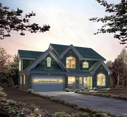 Country Traditional Elevation of Plan 95835