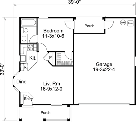 House Plan 95837 First Level Plan