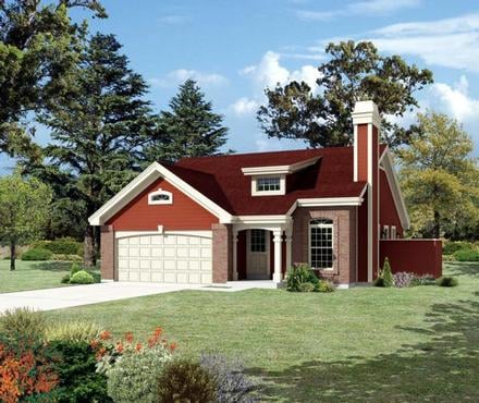 Country Ranch Traditional Elevation of Plan 95839