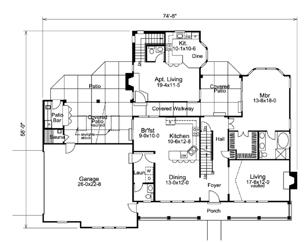 Contemporary Country Level One of Plan 95849