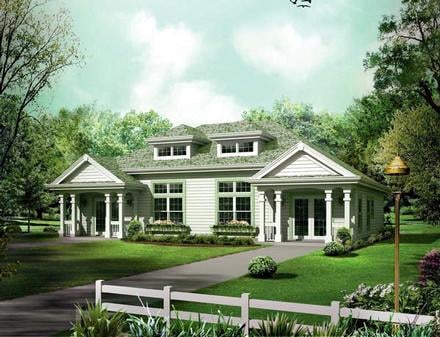 Ranch Traditional Elevation of Plan 95863