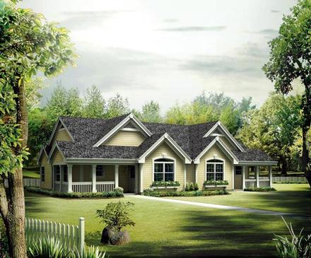 Country Ranch Elevation of Plan 95864