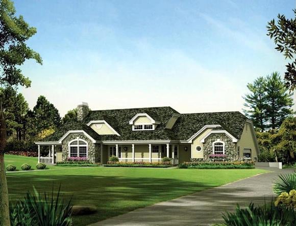 House Plan 95872 Elevation