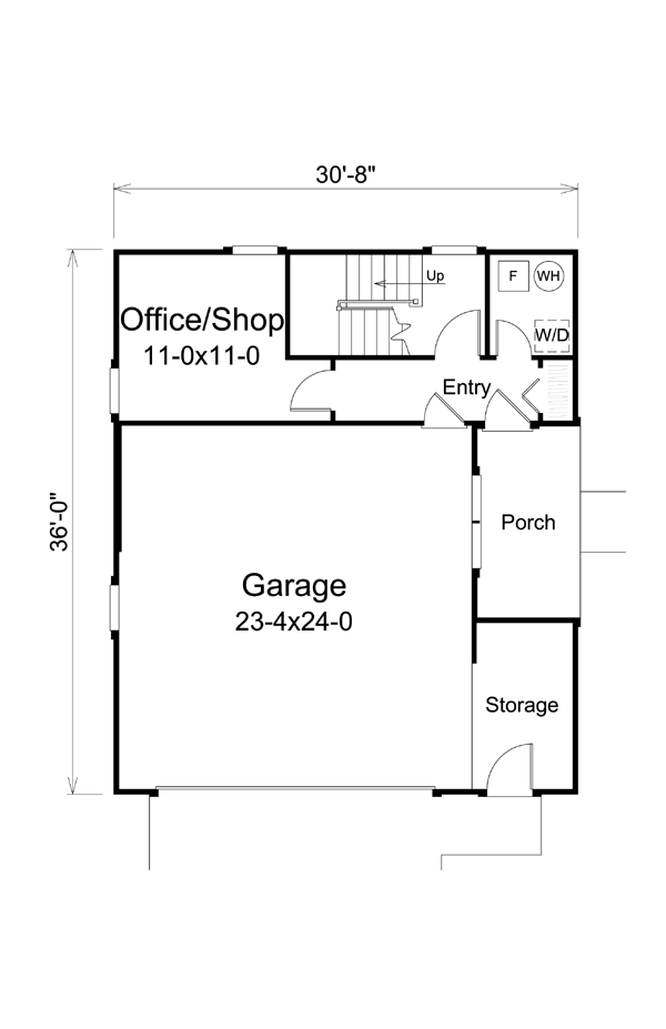 Southwest Level One of Plan 95880