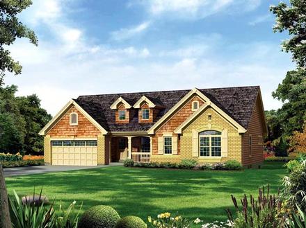 Country Ranch Traditional Elevation of Plan 95887