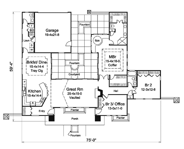 Ranch Level One of Plan 95889