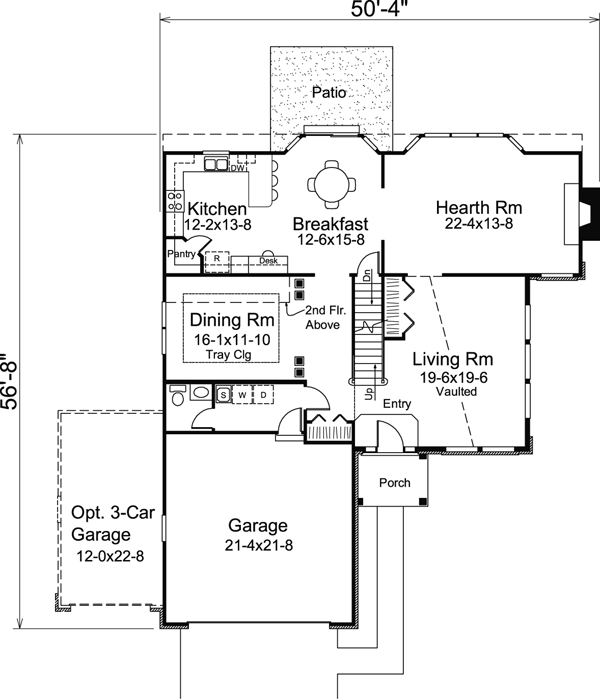Colonial Contemporary Country Level One of Plan 95890