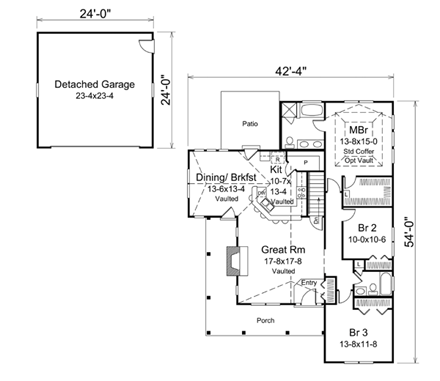 House Plan 95905 First Level Plan
