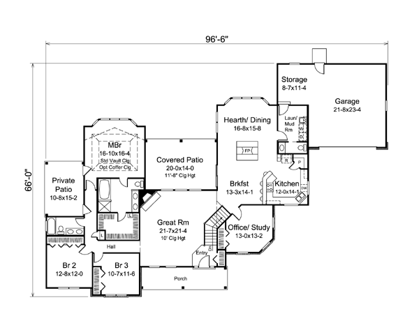 Ranch Level One of Plan 95907