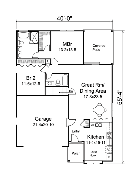 House Plan 95952 First Level Plan