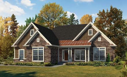 Country Craftsman Traditional Elevation of Plan 95959