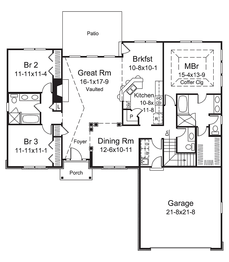 Traditional Level One of Plan 95966