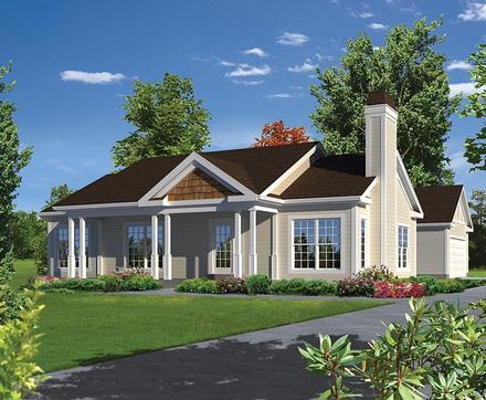 Ranch Traditional Elevation of Plan 95979