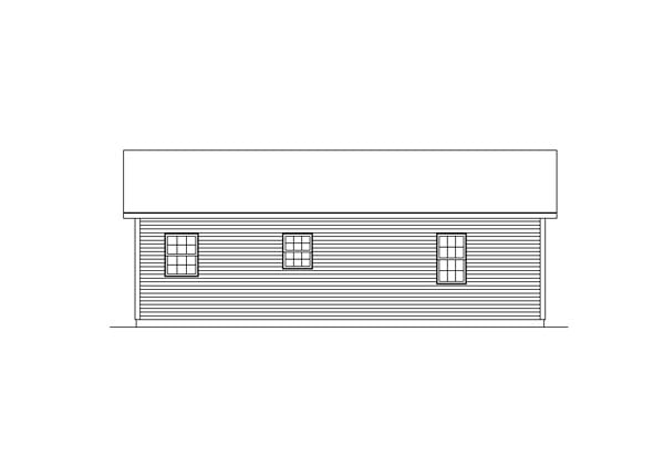 House Plan 95980 Rear Elevation
