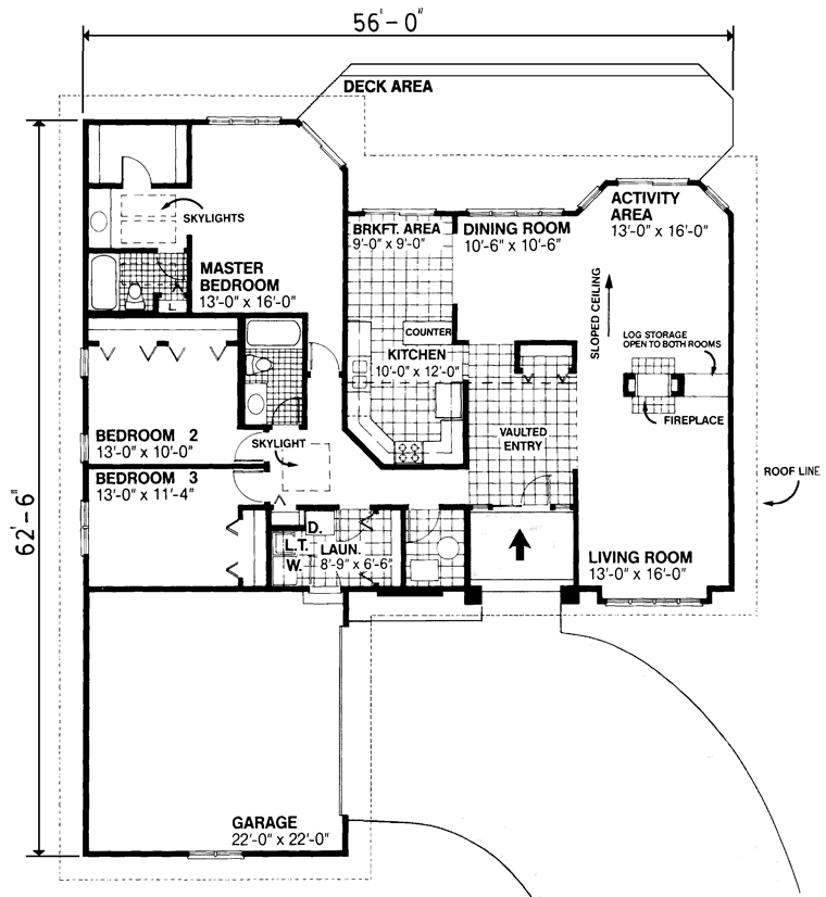 Contemporary Florida Level One of Plan 95991