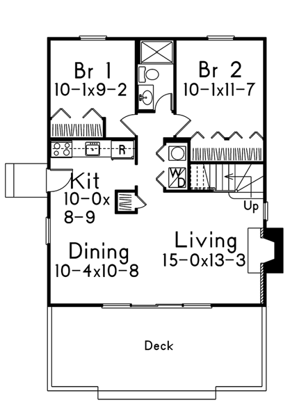 House Plan 95993 First Level Plan
